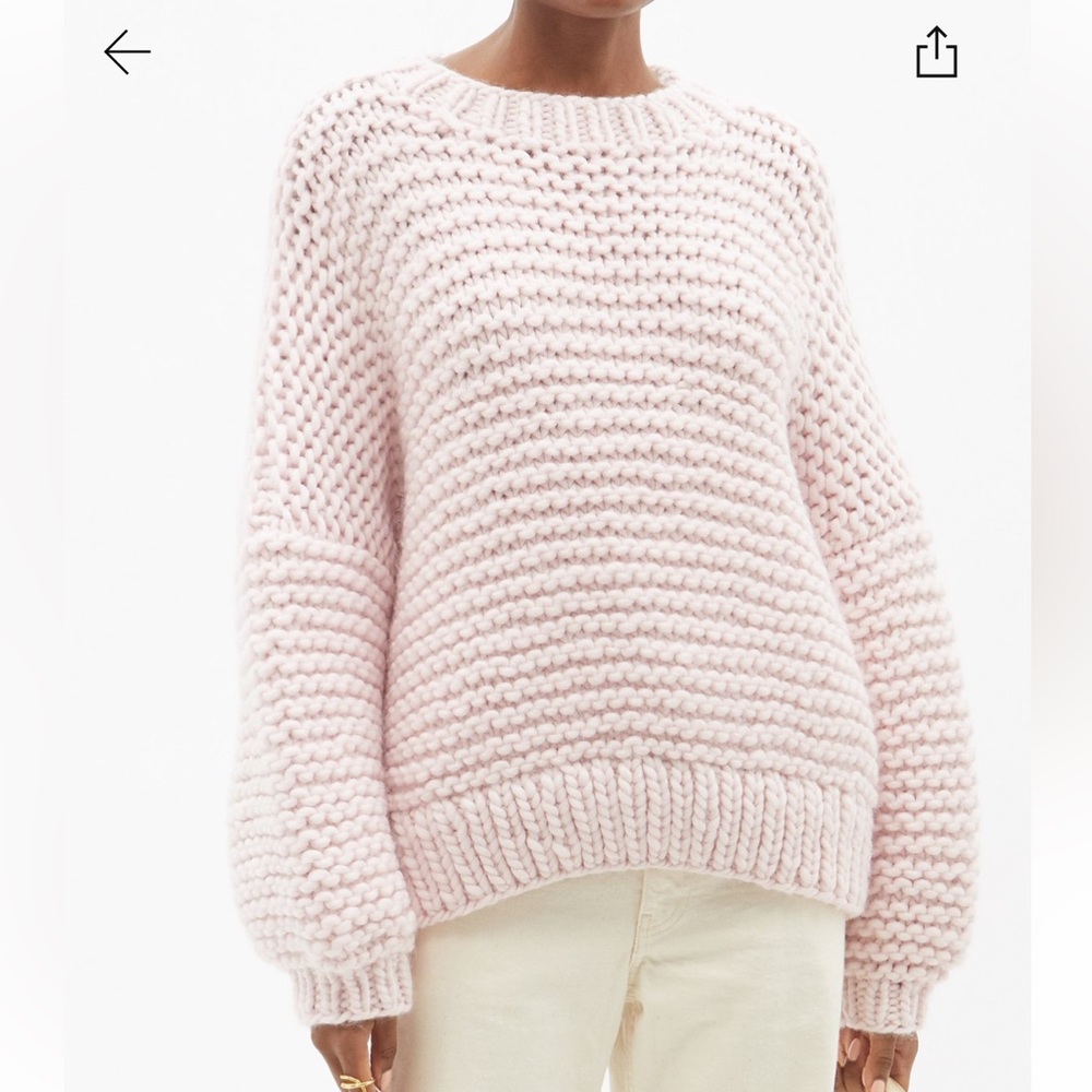 NWT Mr Mittens Oversized Wool Sweater - Marshmallow Pink 🎀